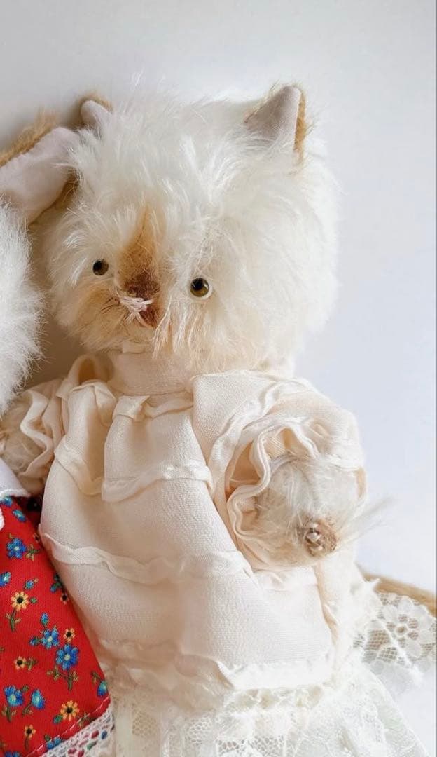 さて　ハンドメイド　ぬいぐるみ　ねこ