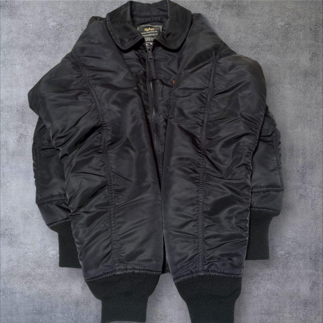 美品✨アルファインダストリーズ CWU-45/P 黒 フライトジャケット M