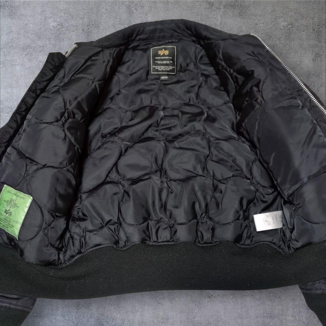 美品✨アルファインダストリーズ CWU-45/P 黒 フライトジャケット M