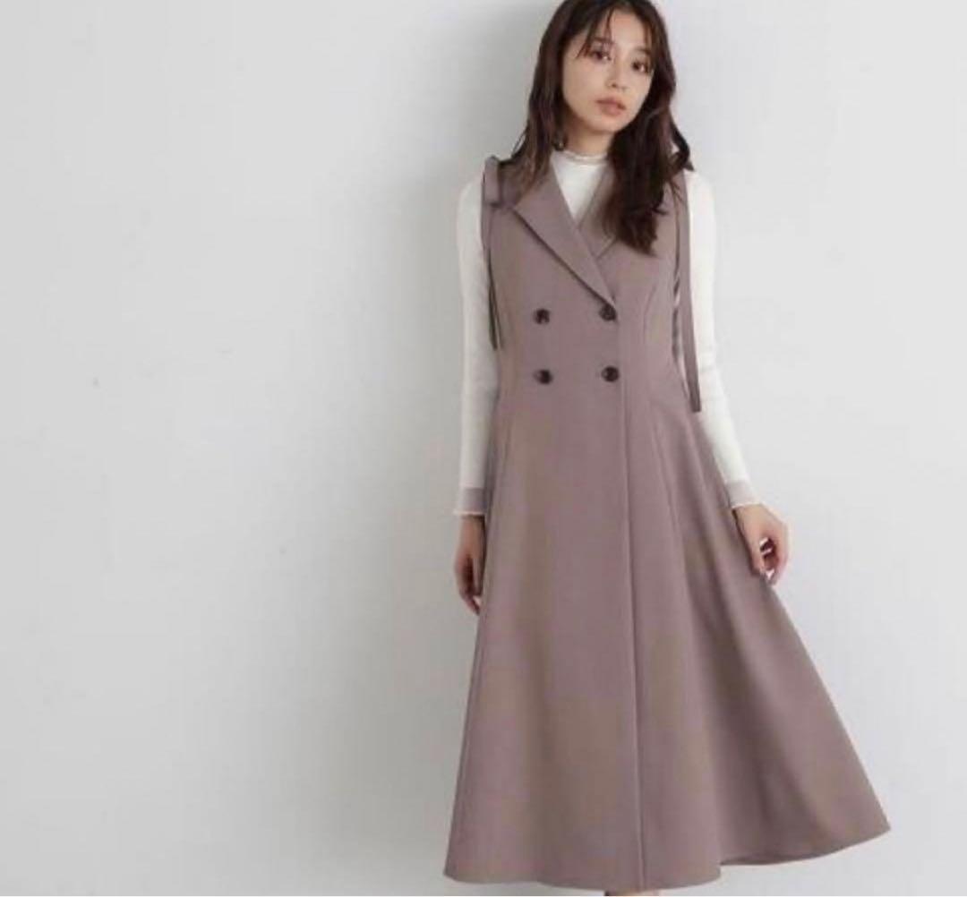 NATURAL BEAUTY BASIC 2wayショルダーリボンジャンスカ