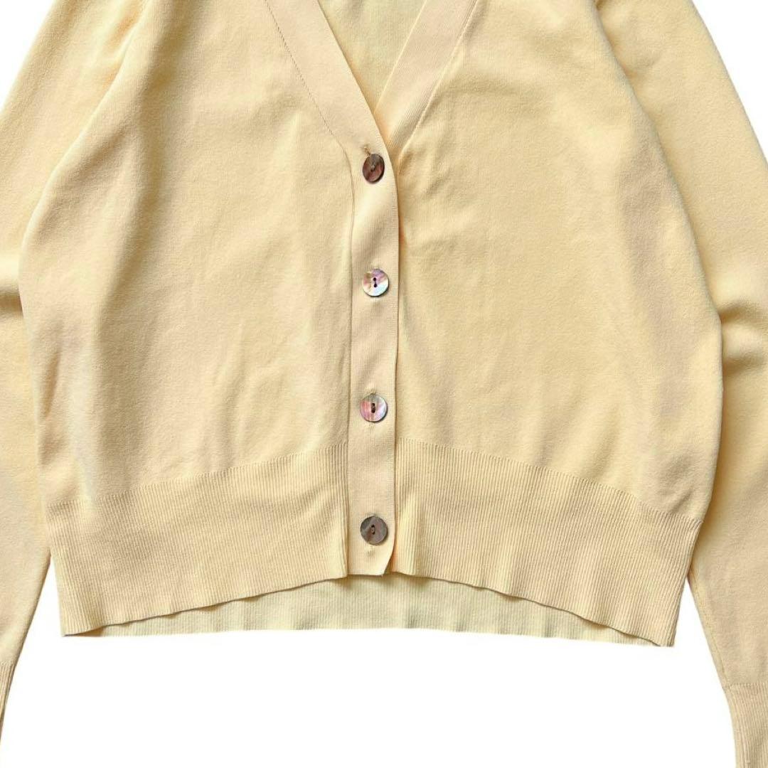SOEJU　ソージュ　Vネックショートニットカーディガン　イエロー