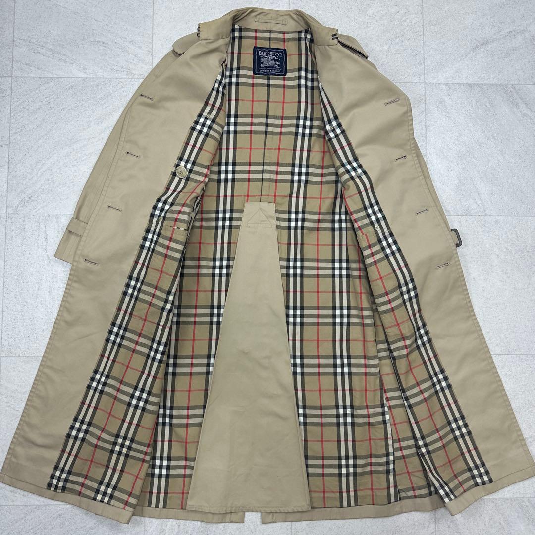 希少 REGD【Burberrys】ダブル トレンチコート ノバチェック 11