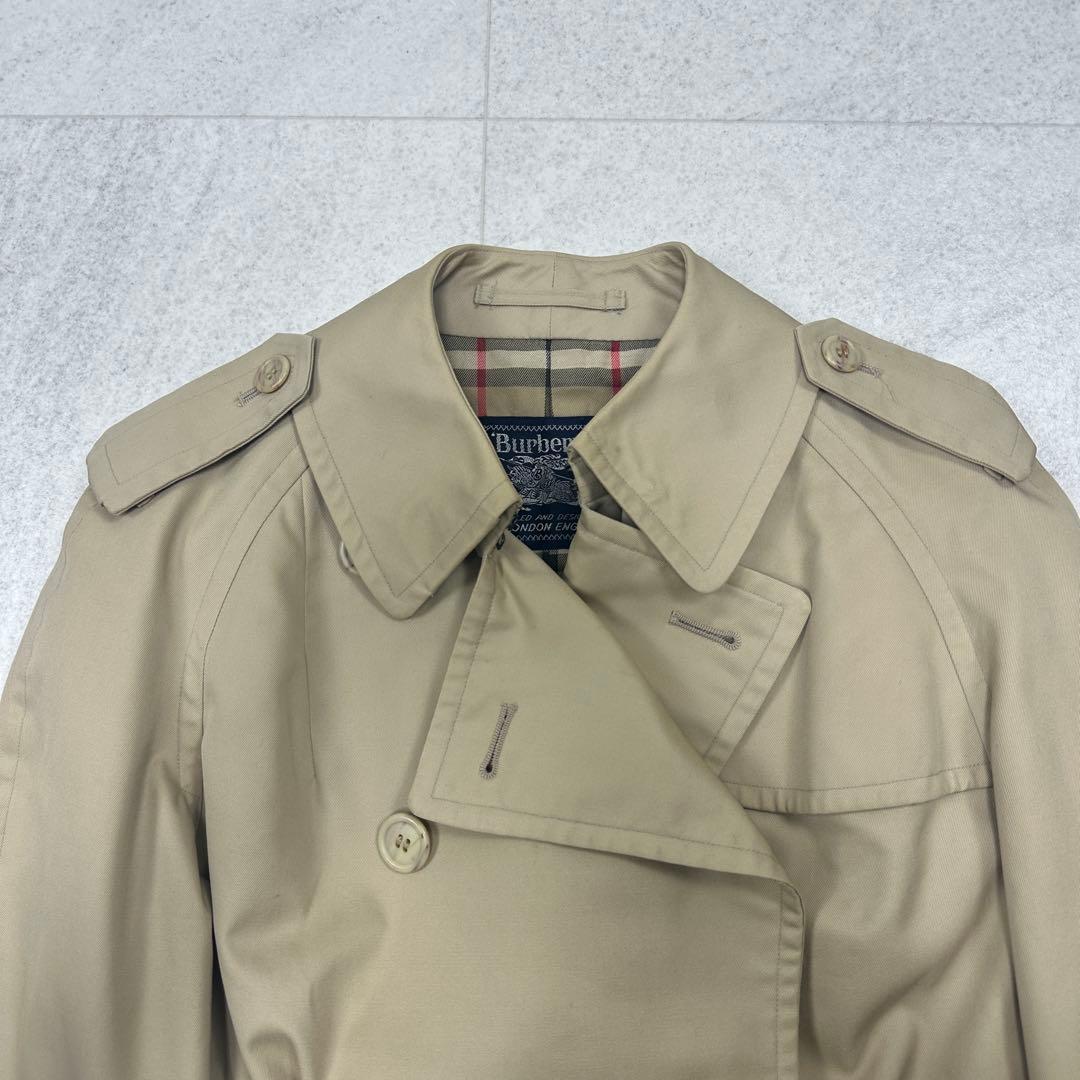 希少 REGD【Burberrys】ダブル トレンチコート ノバチェック 11
