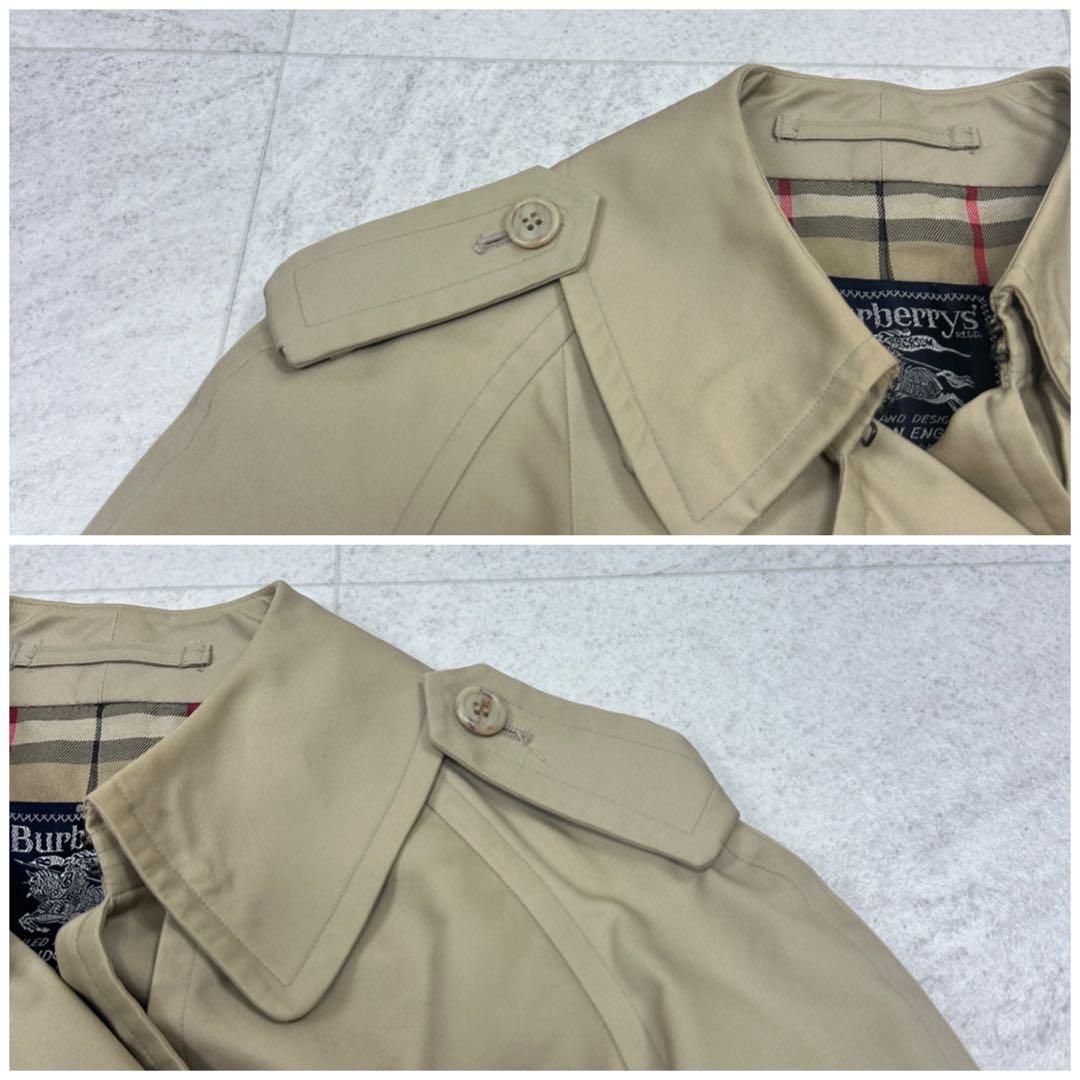 希少 REGD【Burberrys】ダブル トレンチコート ノバチェック 11