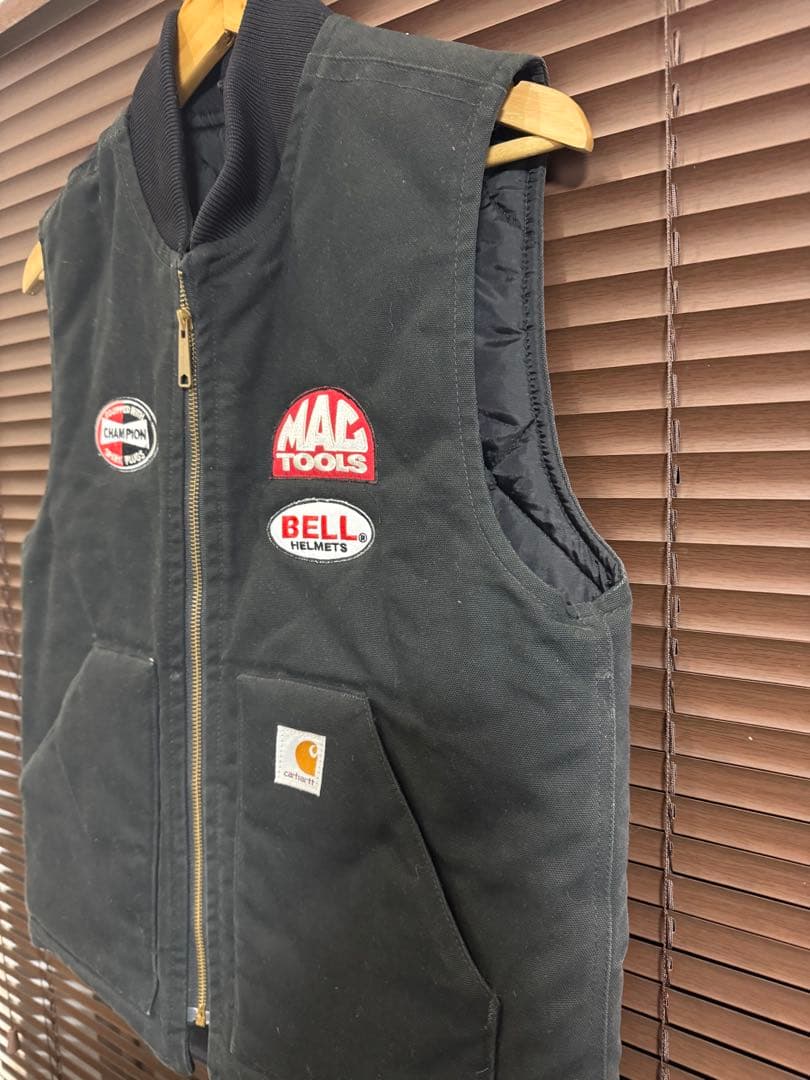 か*つ様 Carhartt カーハート ダックベスト ブラック 黒 メキシコ製