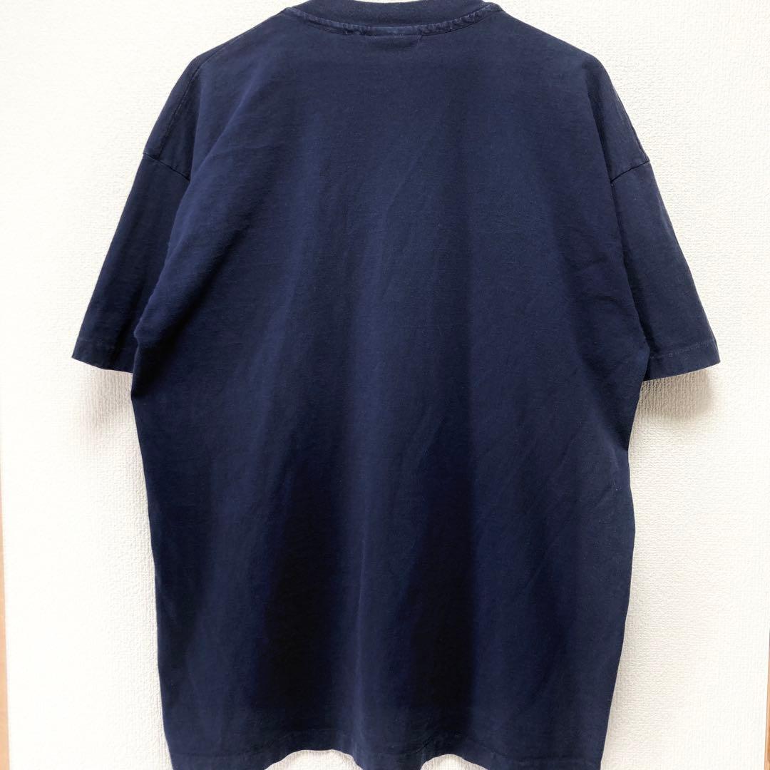 【名作】90s DNKY ビッグロゴTシャツ サンプリング元 ネイビー 大人気