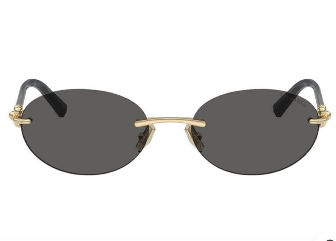 Tiffany & Co TF3104D ブラックラウンドサングラス