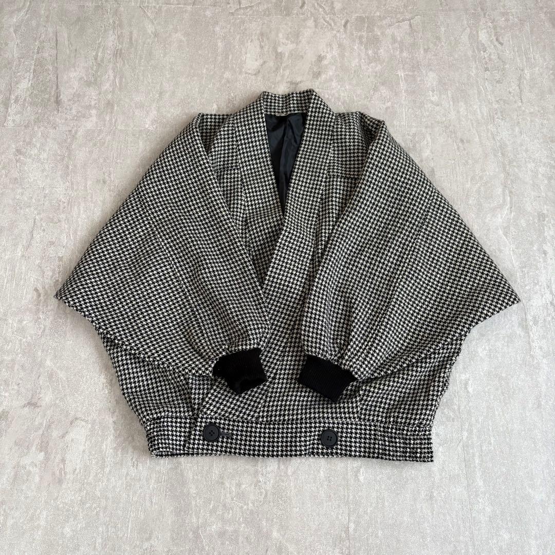 ジャケット・アウター Vintage short Blouson Houndstooth japan