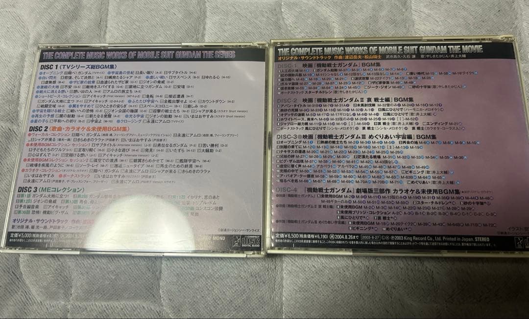 「機動戦士ガンダム」TV版総音楽集　劇場版総音楽集　BOX付き　サントラ　cd