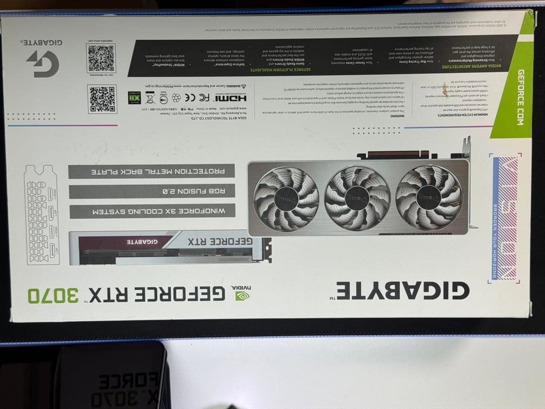グラフィックボード・グラボ・ビデオカード GIGABYTE GEFORCE RTX 3070 VISION OC 8G
