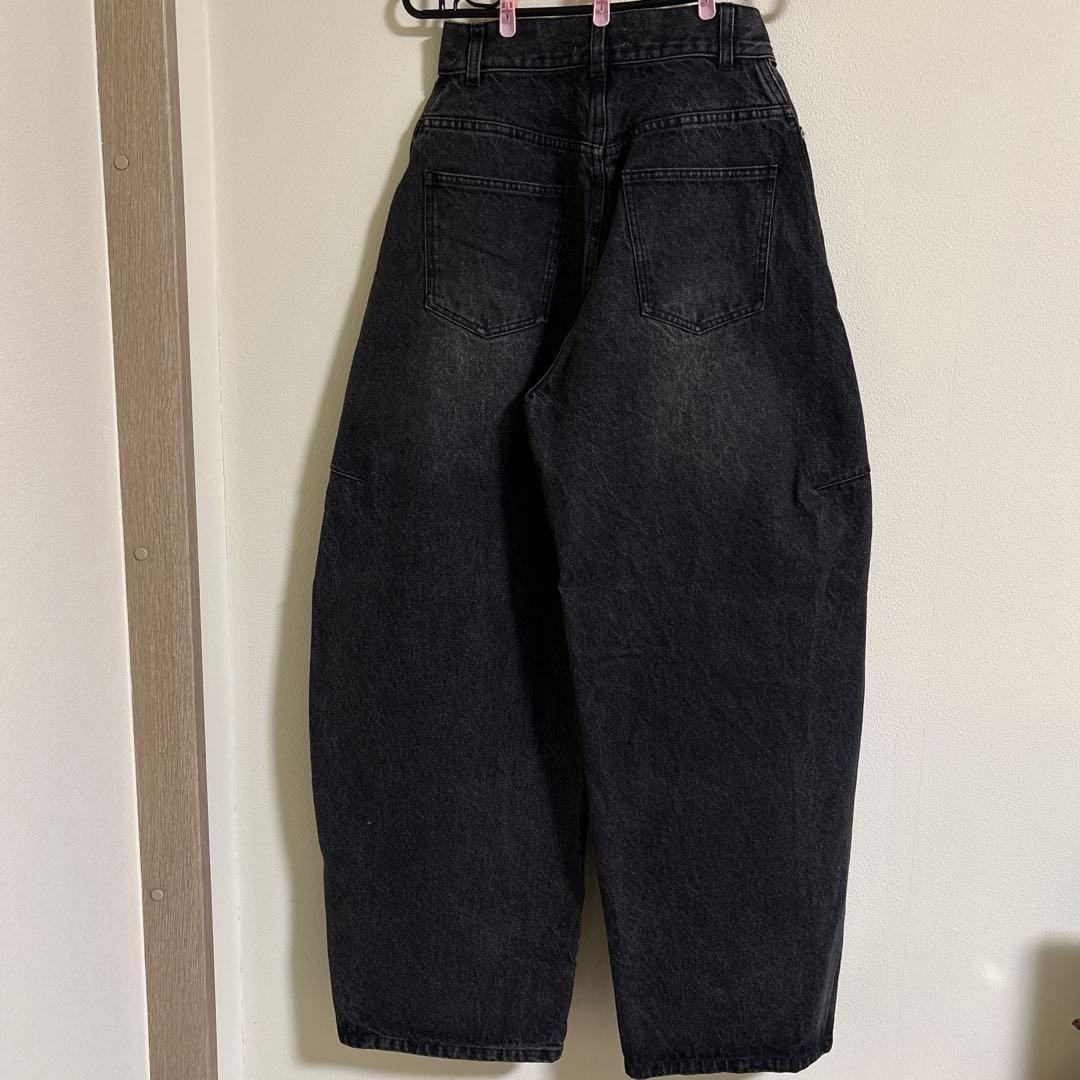 パンツ AMERI : OVER WAIST SWITCHING DENIM