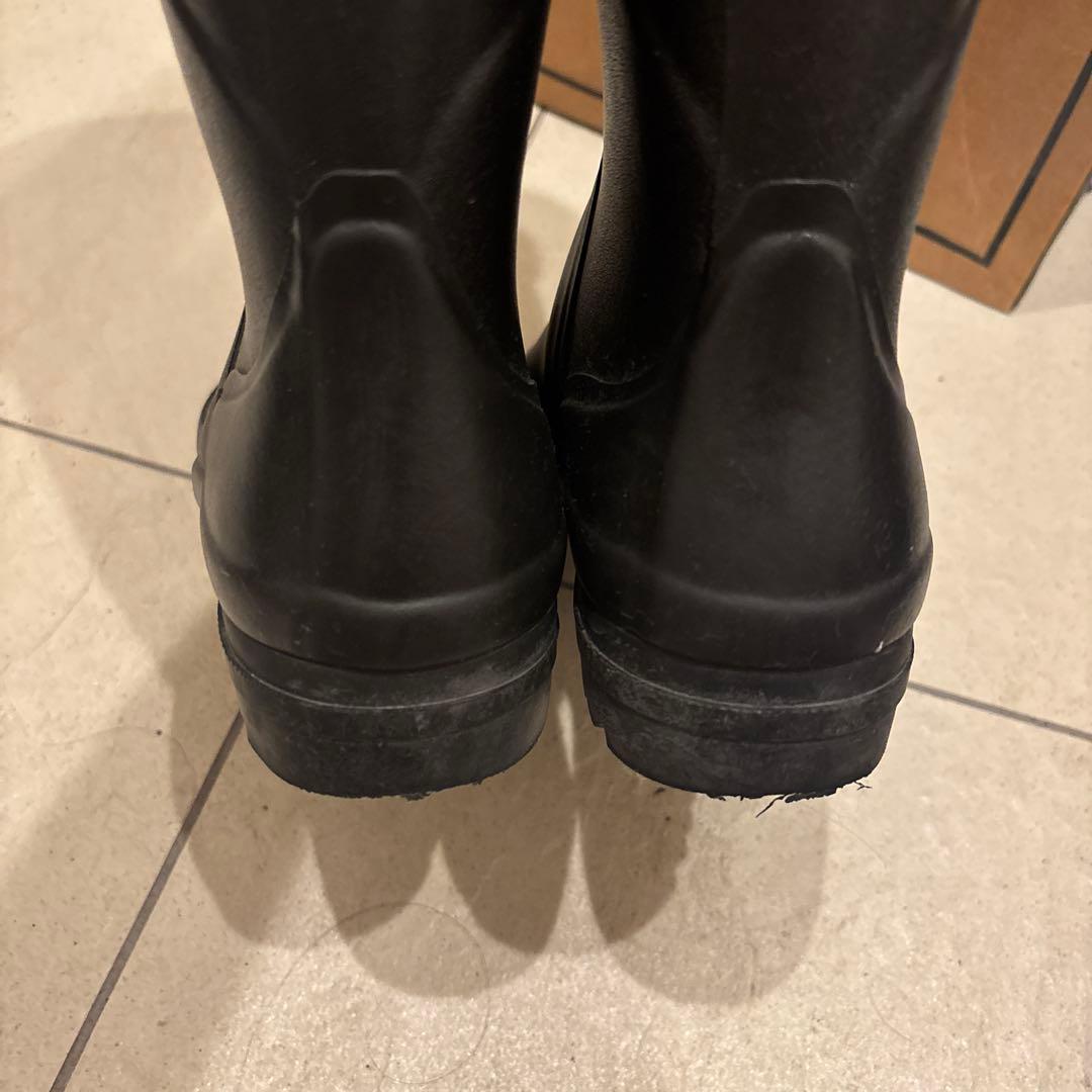 美品　AIGLE 黒 レインブーツ　37