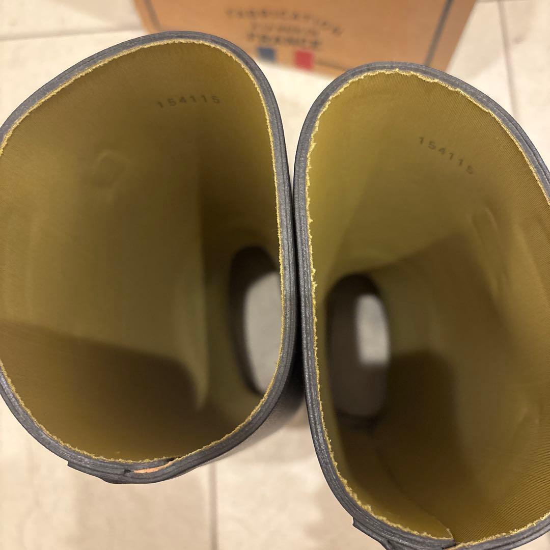美品　AIGLE 黒 レインブーツ　37