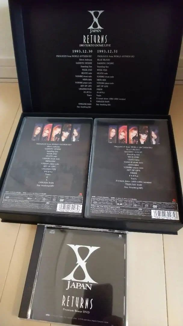 XJapan / Returns 完全版 初回限定DVD BOX セット