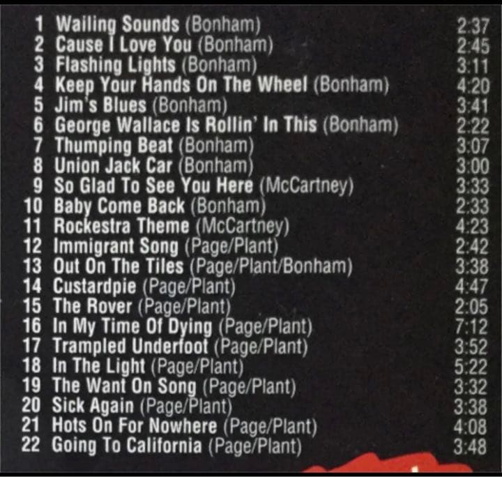 レア！Led Zeppelin/ The Bonham Sessions