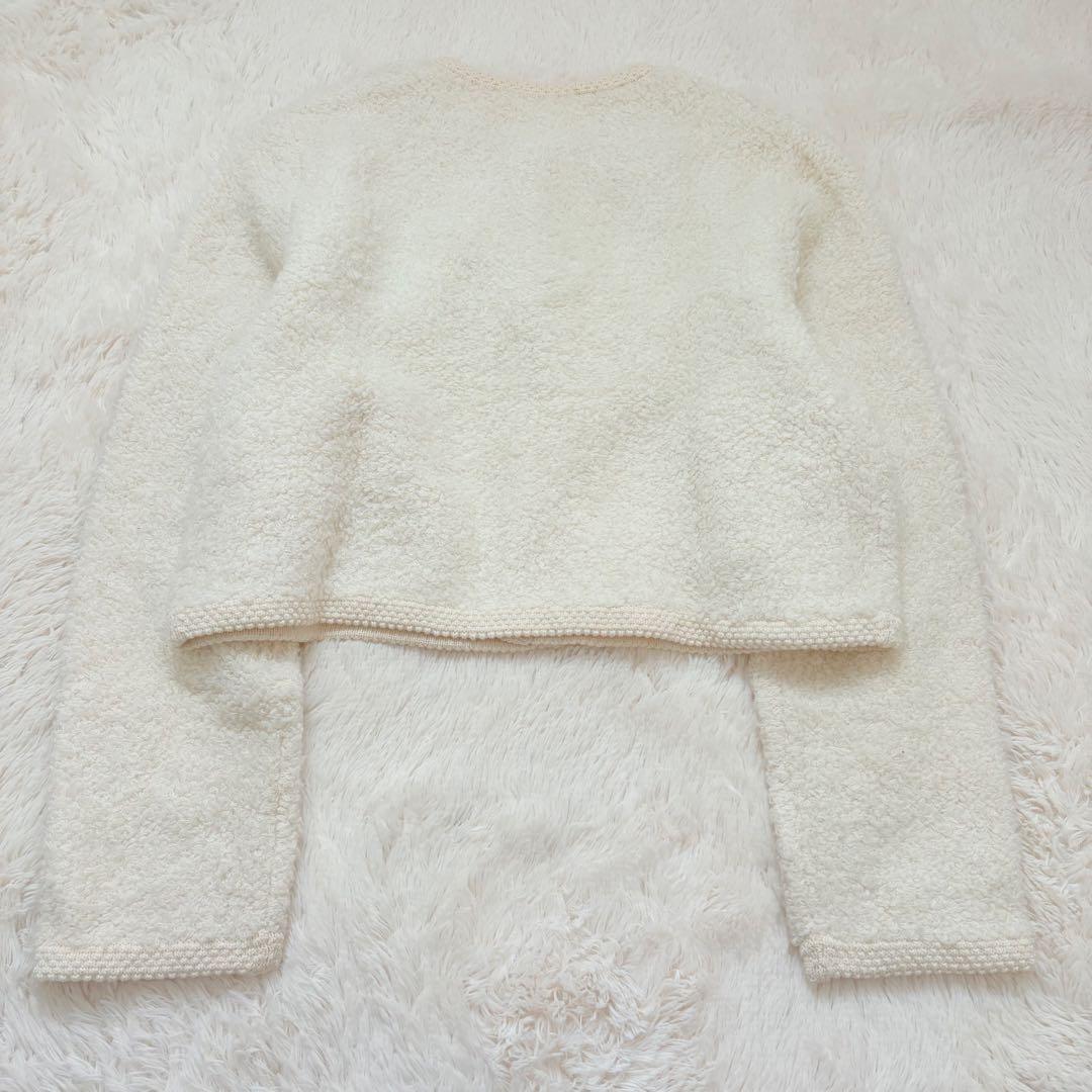 人気✨23AW✨トゥモローランド　マカフィー ムートン クルーネックカーディガン