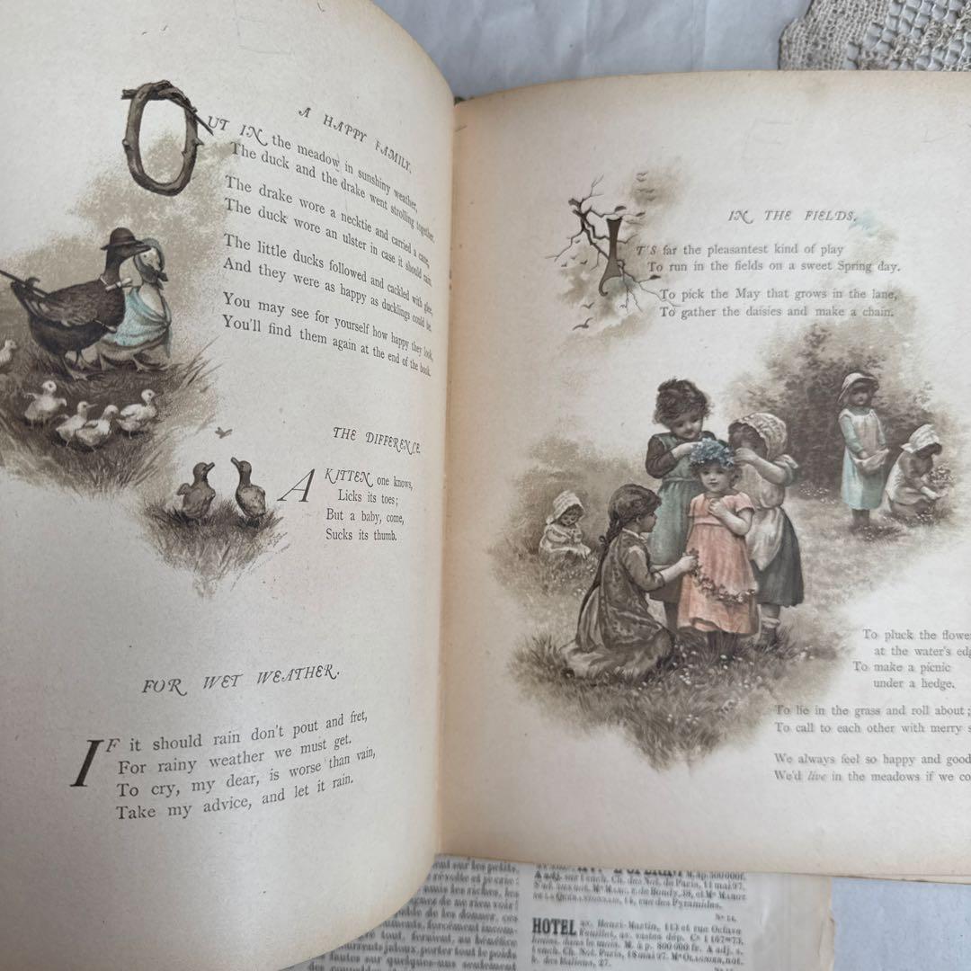 稀少すぎるアンティーク絵本　1888年アーネストニースター洋書ヴィクトリアン古書