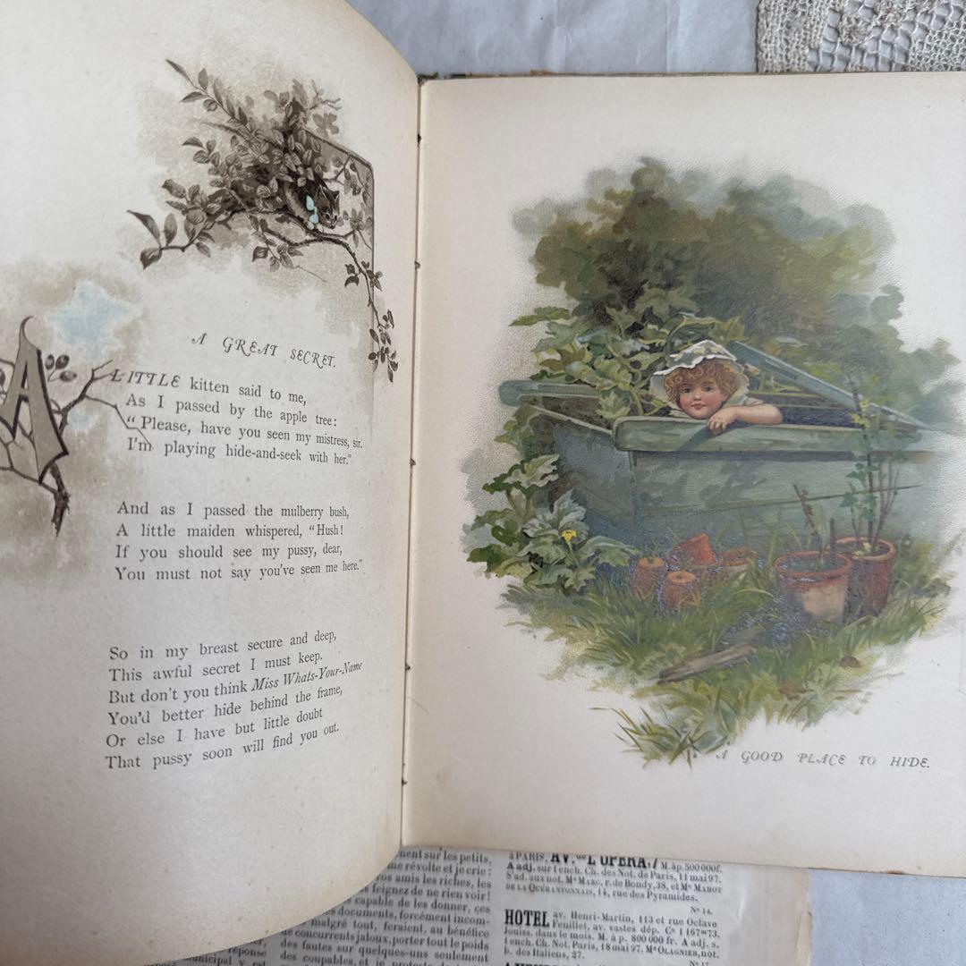 稀少すぎるアンティーク絵本　1888年アーネストニースター洋書ヴィクトリアン古書