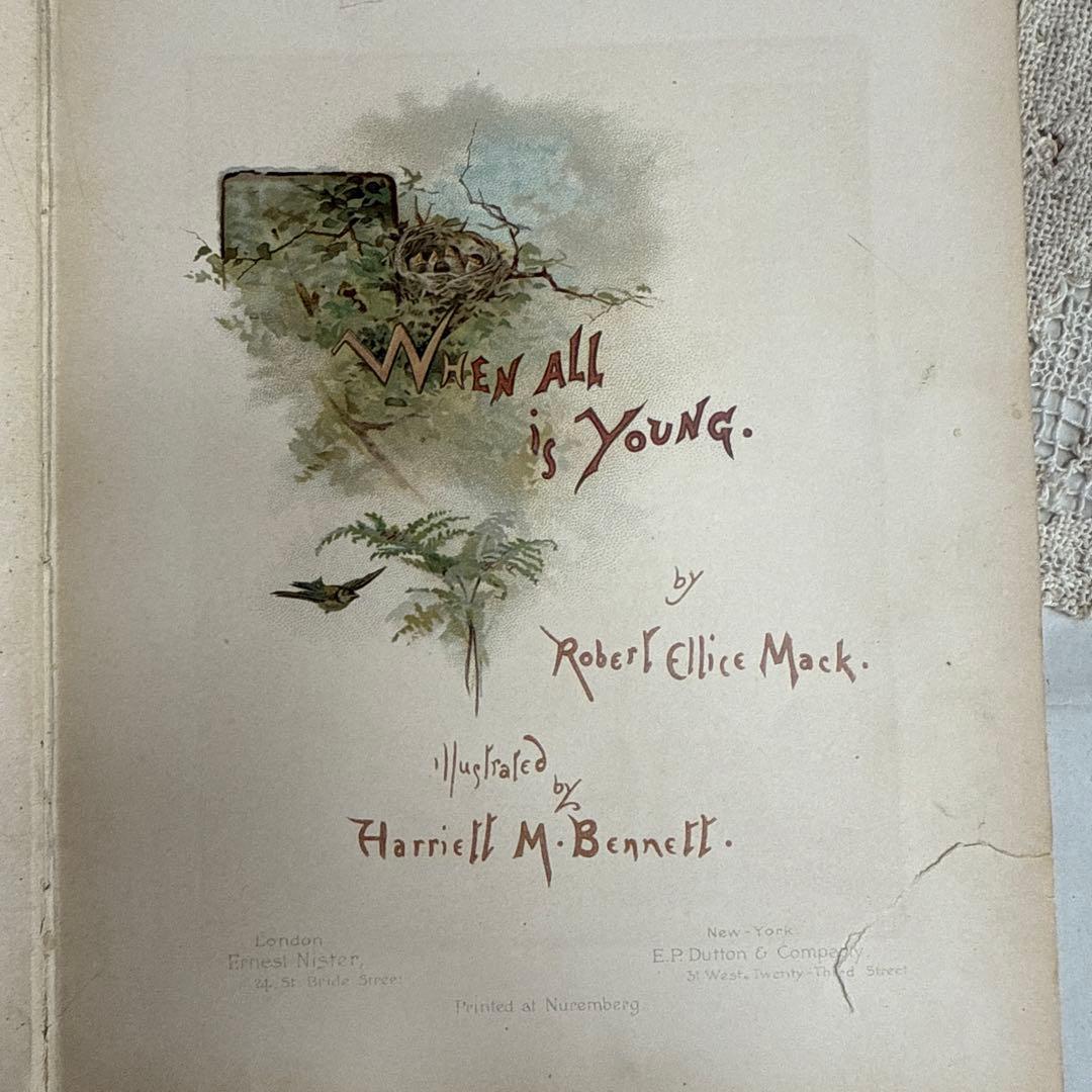 稀少すぎるアンティーク絵本　1888年アーネストニースター洋書ヴィクトリアン古書