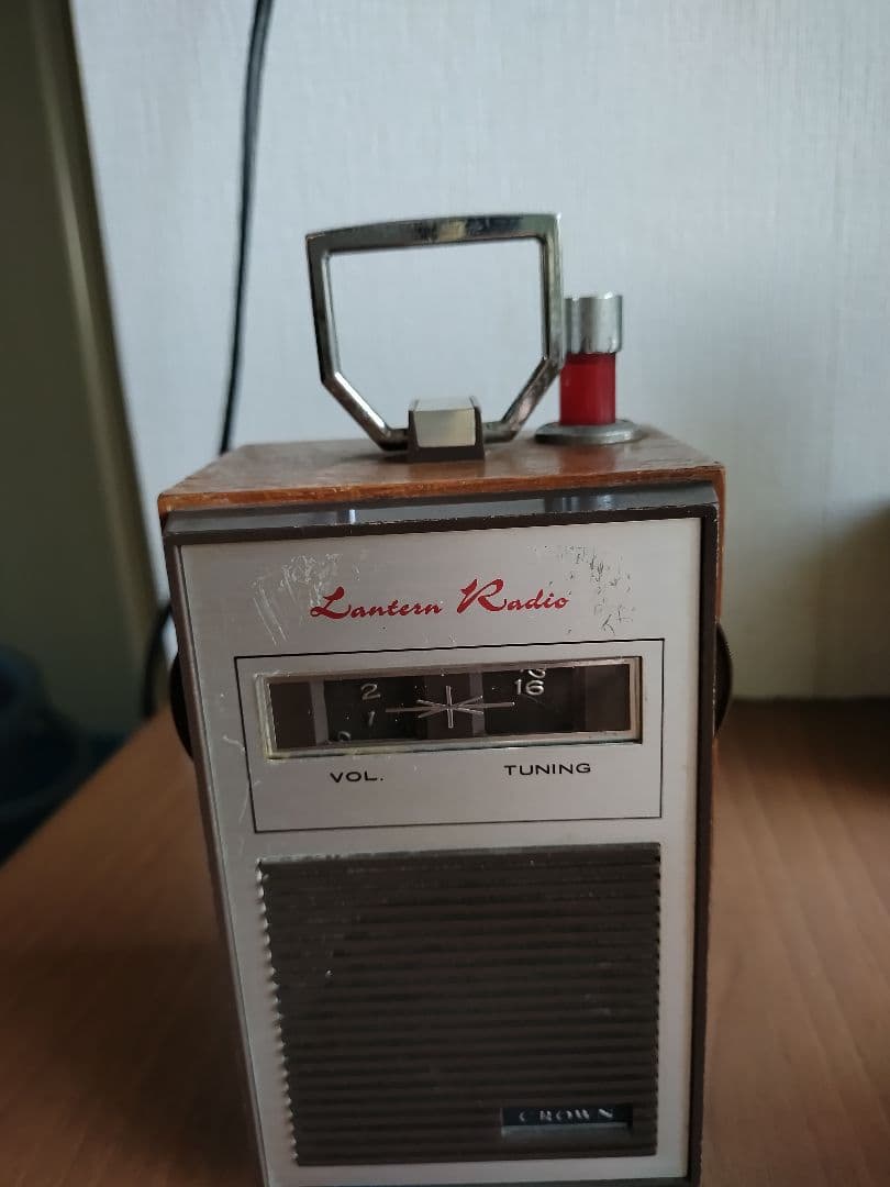 レトロ ランタンラジオ 木製仕上げ