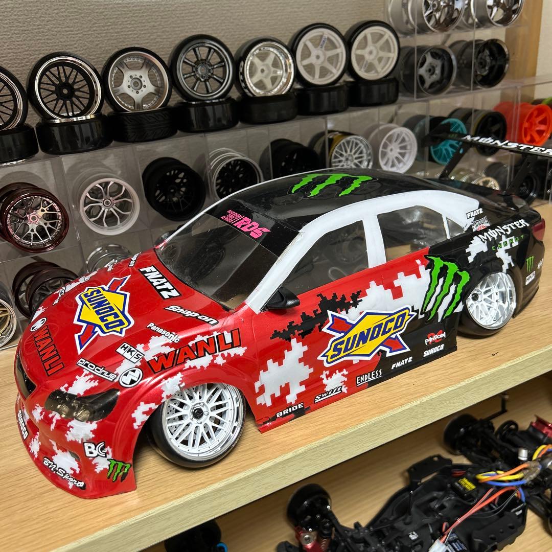 ドリフトラジコンボディ　マークXFFRレプリカ