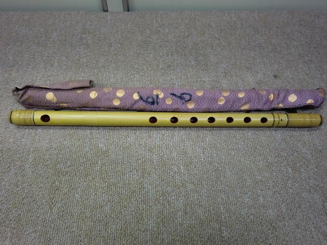 ほしさん様【中古品】㐂月 篠笛セット 9本セット 竹製 専用ケース付