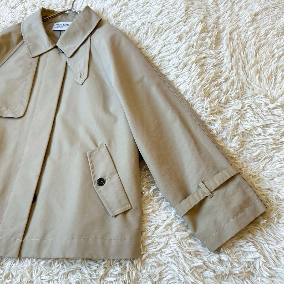 FORK＆SPOON フォークアンドスプーン　美品　ショートトレンチコート