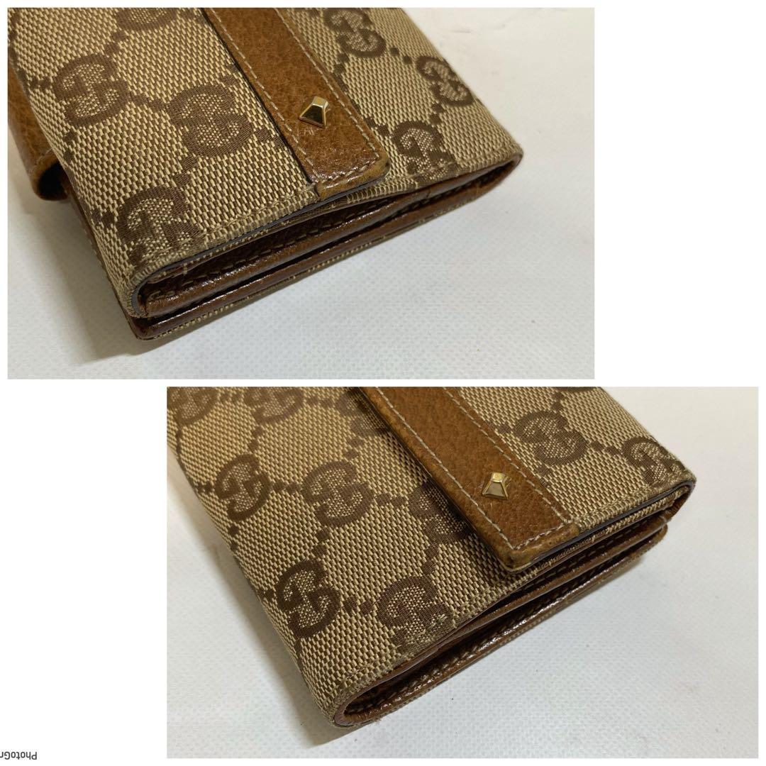 GUCCI＊グッチ＊折財布＊ライトブラウン✨