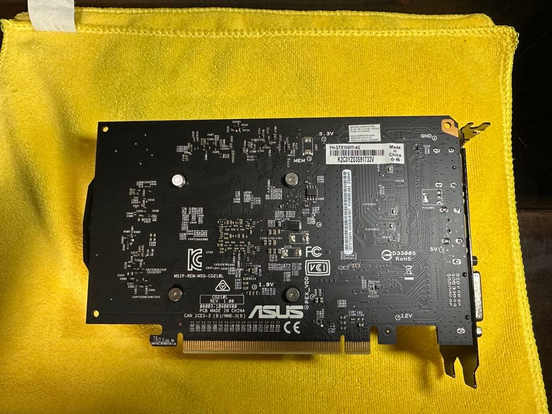 グラフィックボード・グラボ・ビデオカード ASUS GTX 1050 TI 4G