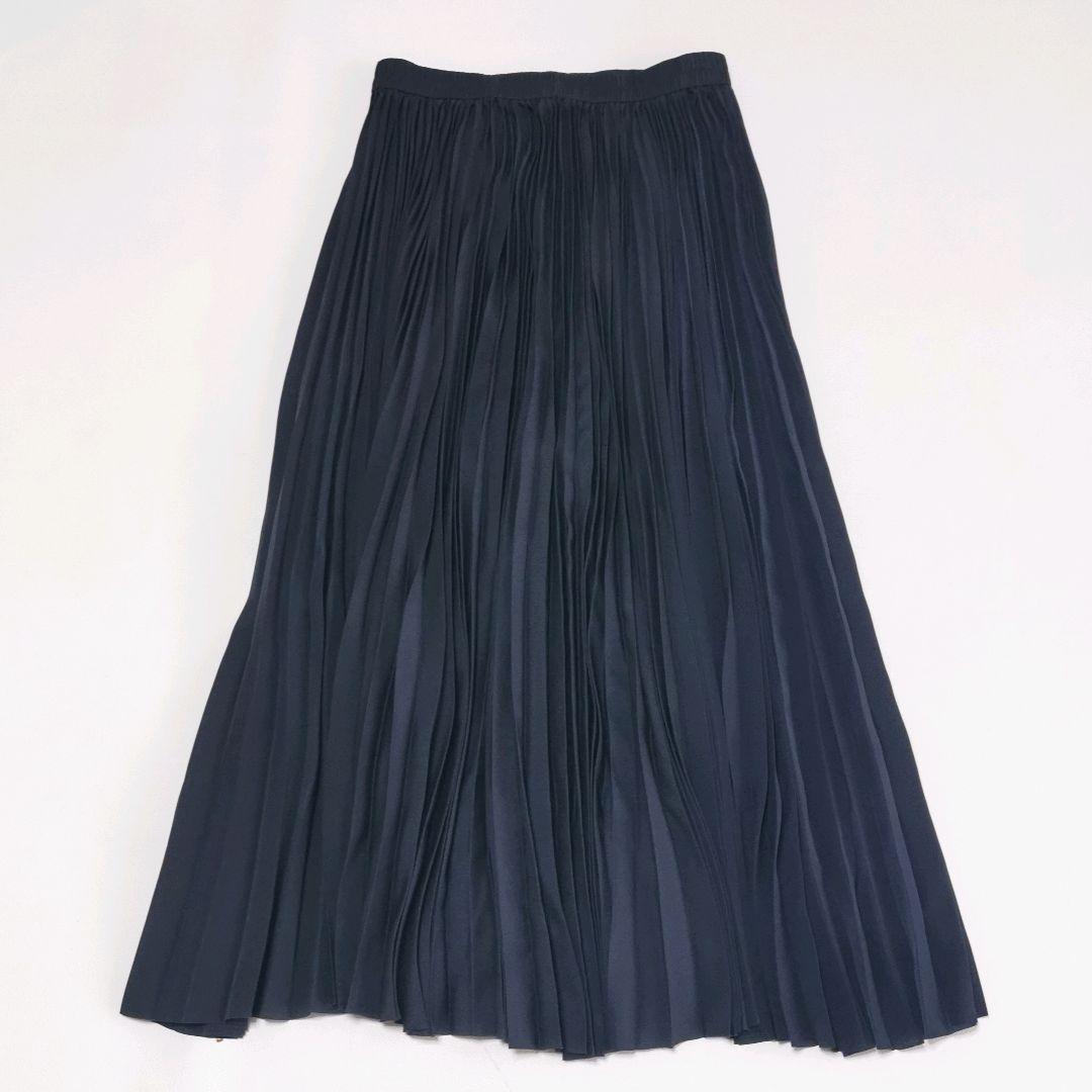 24aw【美品✨】セオリーリュクス プリーツスカート ロング 紺色