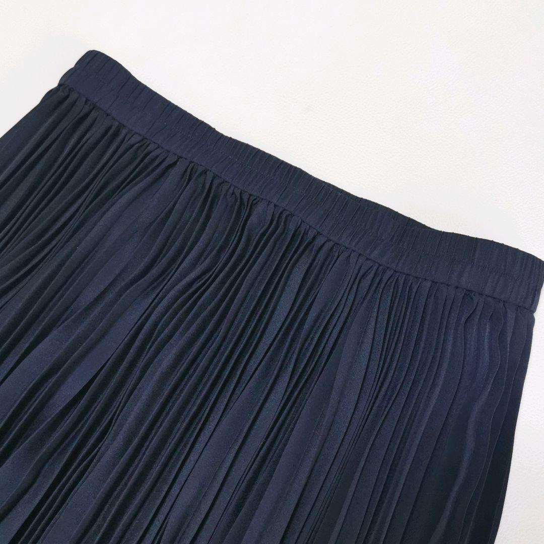 24aw【美品✨】セオリーリュクス プリーツスカート ロング 紺色