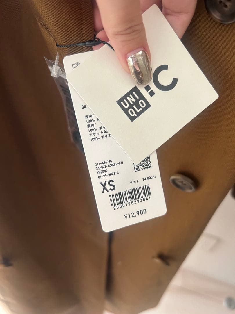 Angie　UNIQLO 定価12,900 ブラウン トレンチコート