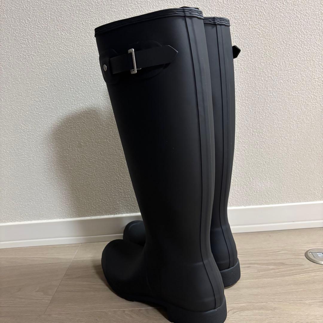 HUNTER ハンター ブラック ロングブーツ 長靴 UK6(25.0cm)