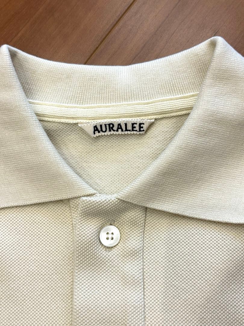 トップス AURALEE HIGH GAUGE PIQUE POLO