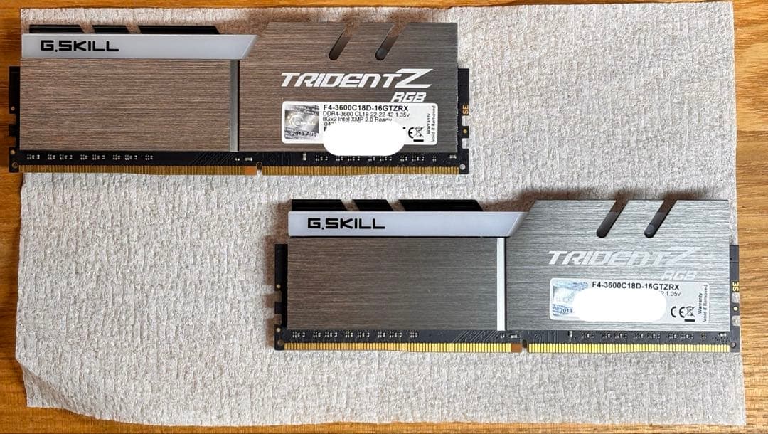 メモリー 16GB(8GB*2) G.SKILL F4-3600C18D-16GTZRX