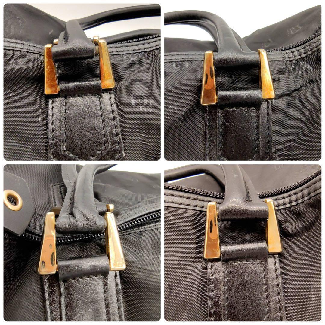 Christian Dior ディオール ボストンバッグ トロッター ブラック
