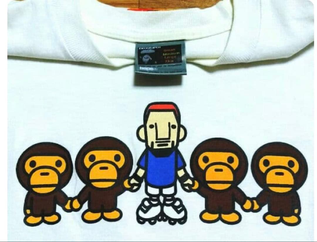 【激レア】アベイシングエイプ／中田英寿×マイロ／コラボTシャツ