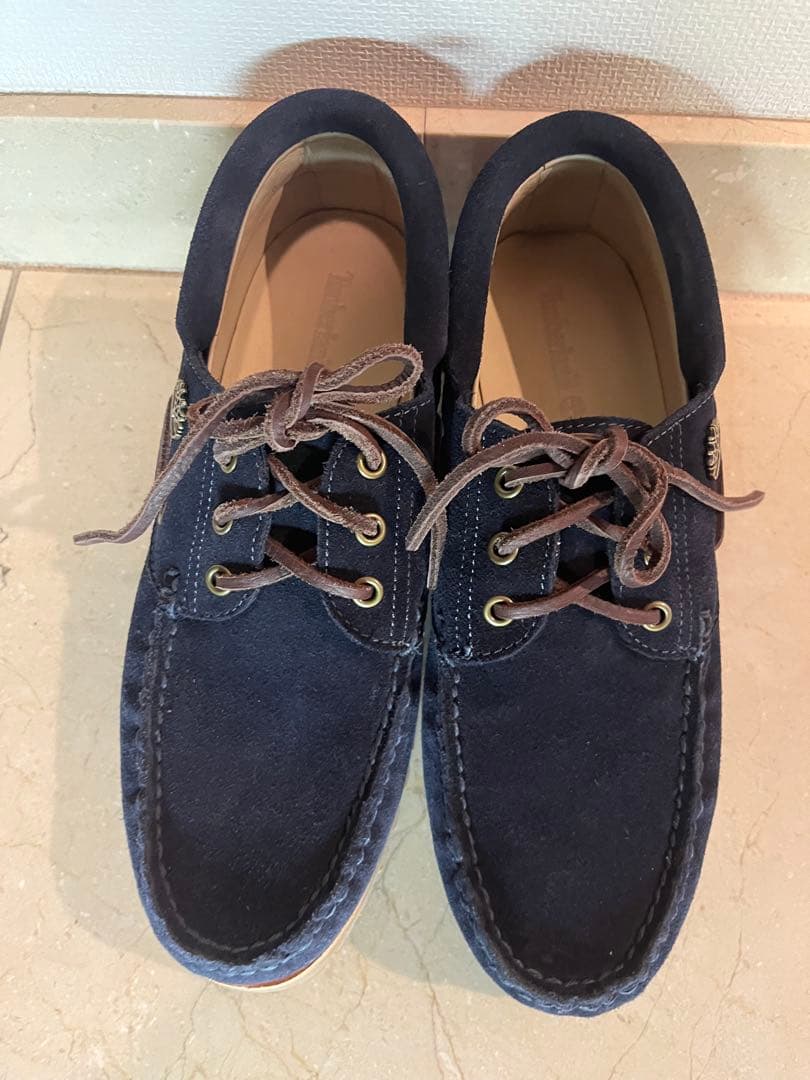 Timberland ネイビー デッキシューズ