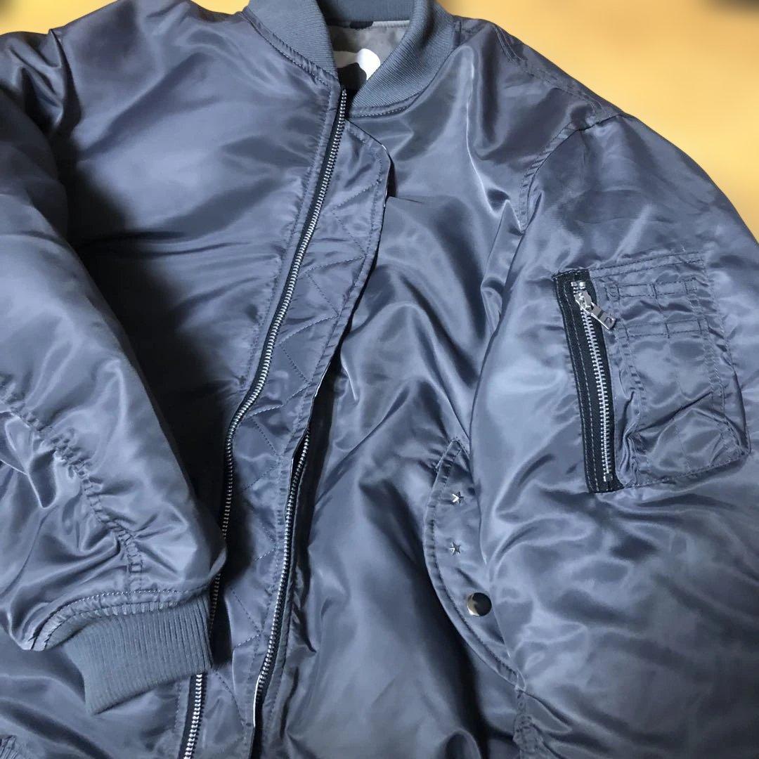 即完売BELVETCamo Reversible MA-1 Jacket グレー