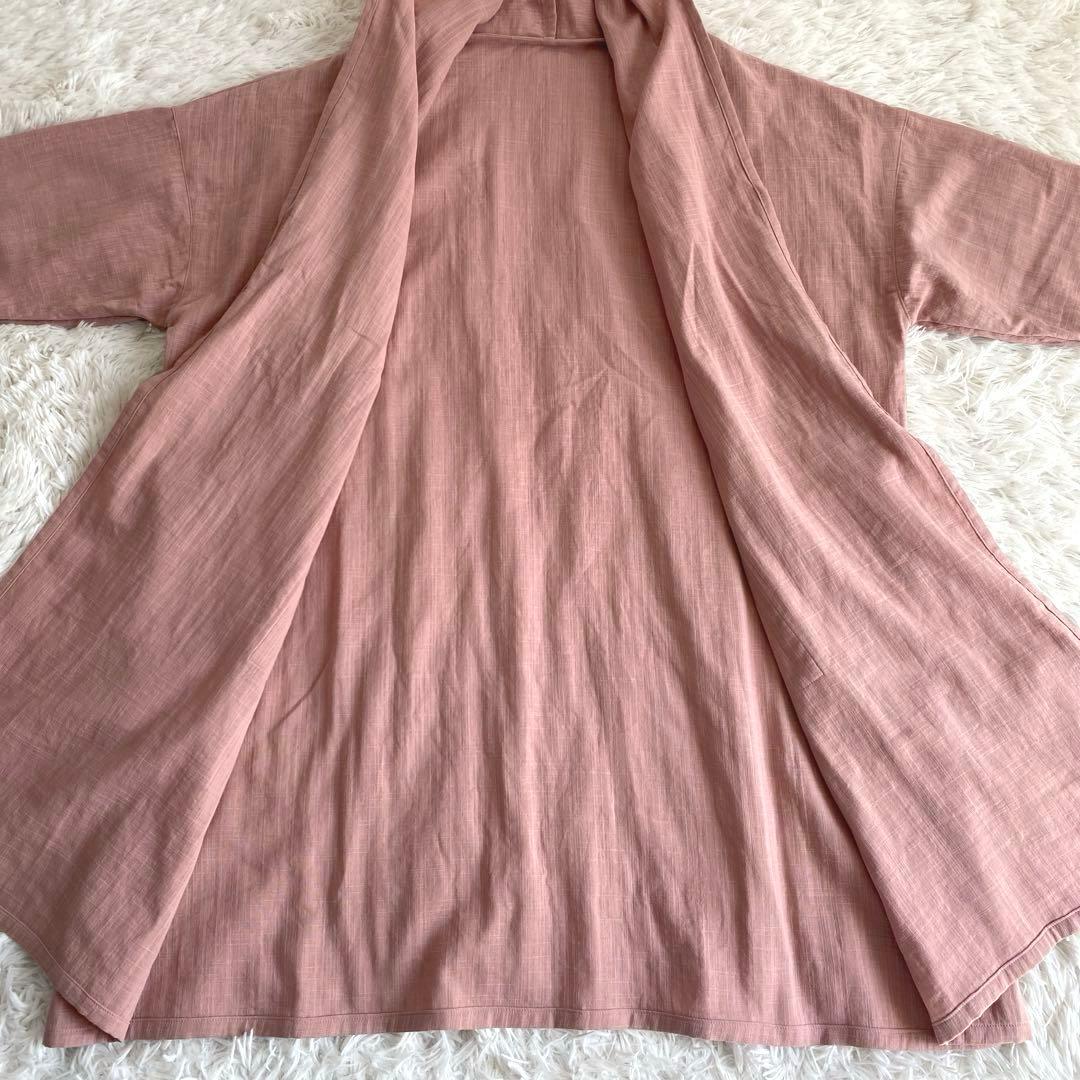 美品☆sonoiro☆ローブカーディガン ダブルガーゼ ロングカーディガン 桜色