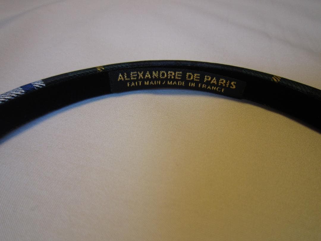 新品☆ALEXANDREアレクサンドルドゥパリ シルクカチューシャ☆コラボ希少