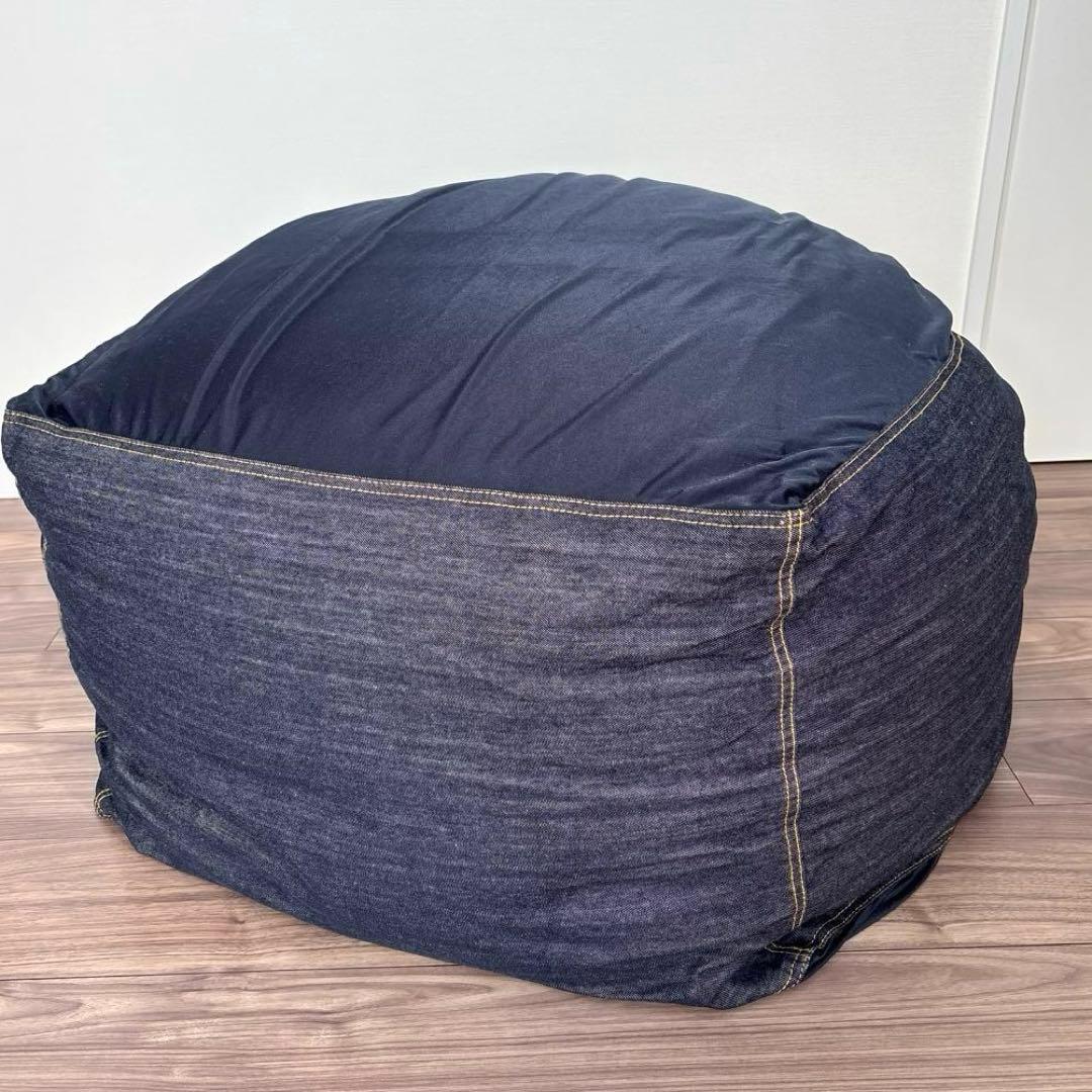無印良品　体にフィットするソファ　大　セット　綿デニム　ネイビー