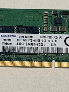 h*i様 メモリ　DDR5 SODIMM (8GB) SAMSUNG