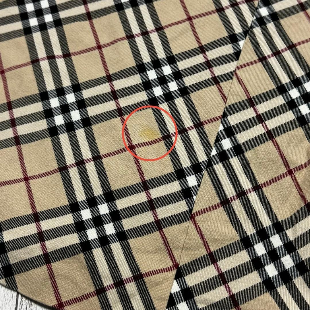 BURBERRY バーバリー ノバチェック ノースリーブ ワンピース 38 刺繍
