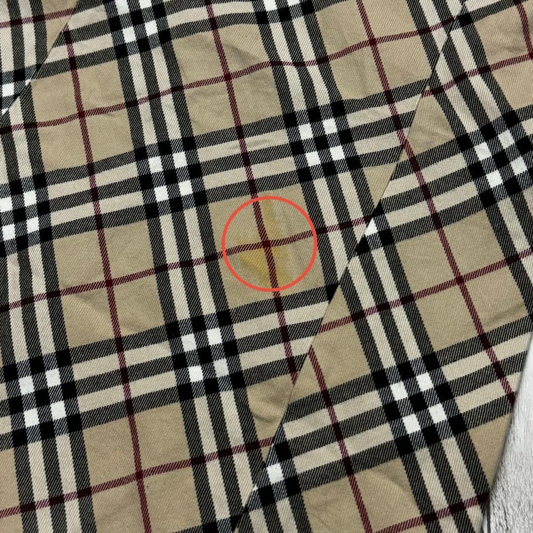 BURBERRY バーバリー ノバチェック ノースリーブ ワンピース 38 刺繍