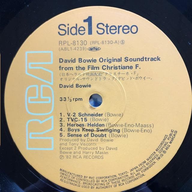 LP デヴィッド・ボウイ クリスチーネ・F 国内盤 RPL-8130 y112