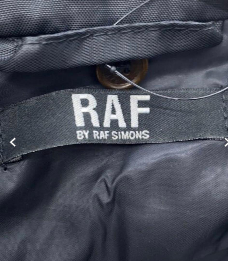 た*ゆ様 raf by raf simons レザー切り替えナイロンブルゾン