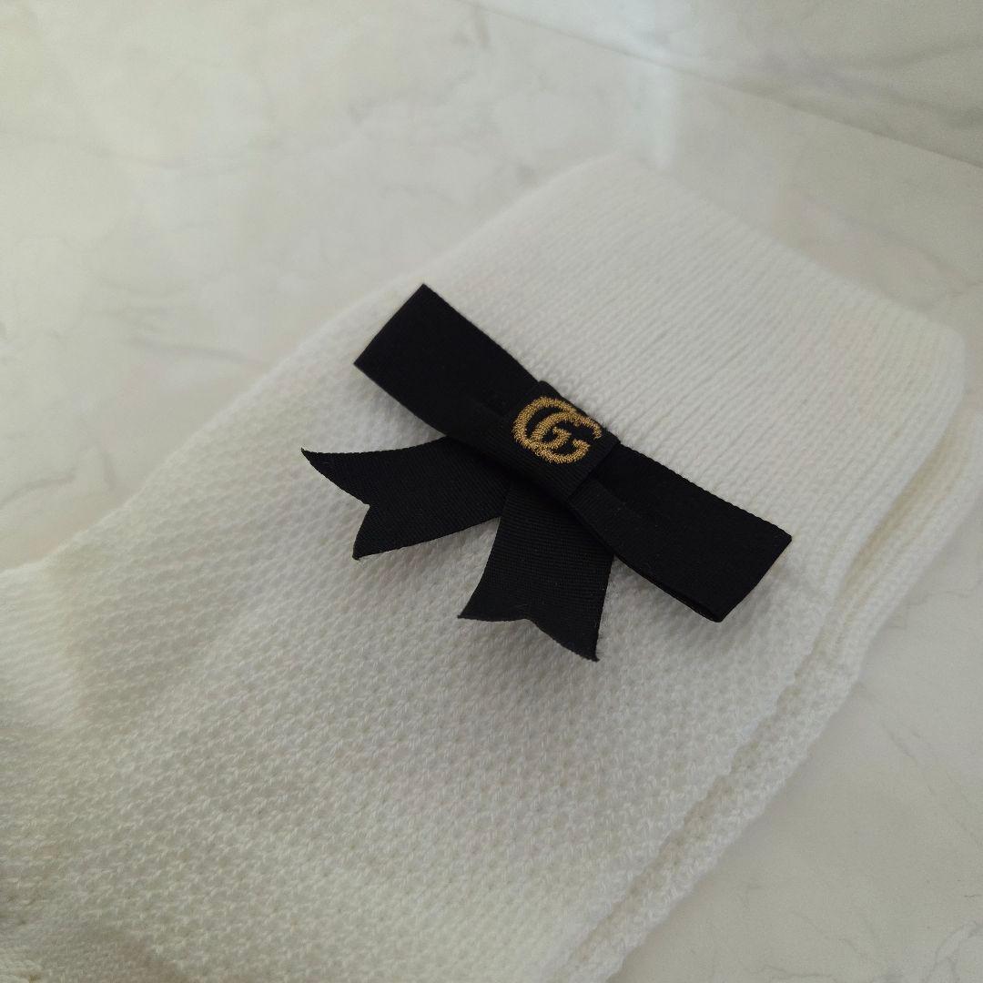 【新品未使用タグ付き】GUCCI☆ソックス　GGリボン付き