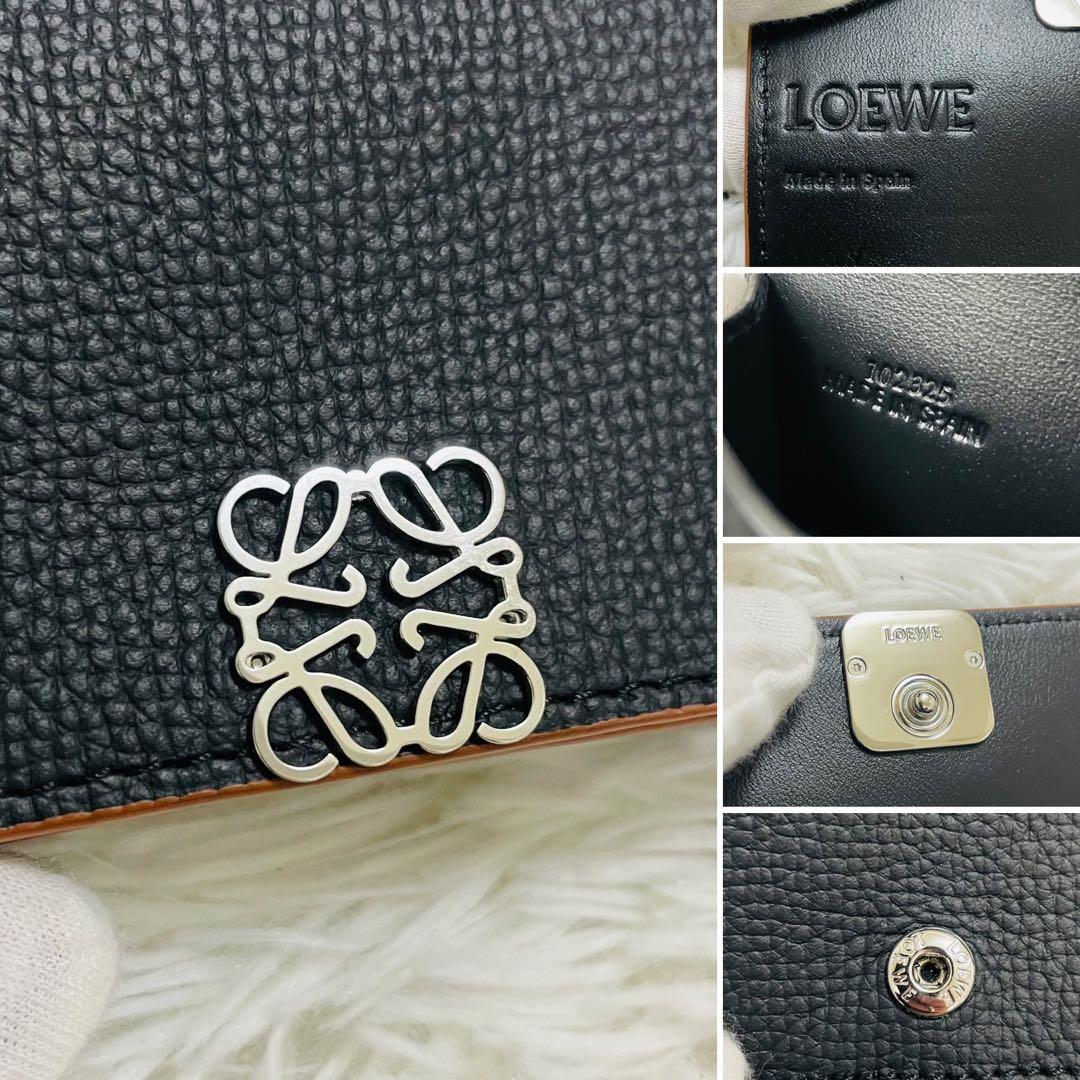 新品✨LOEWE 名刺入れ カードケース アナグラム レザー ブラック