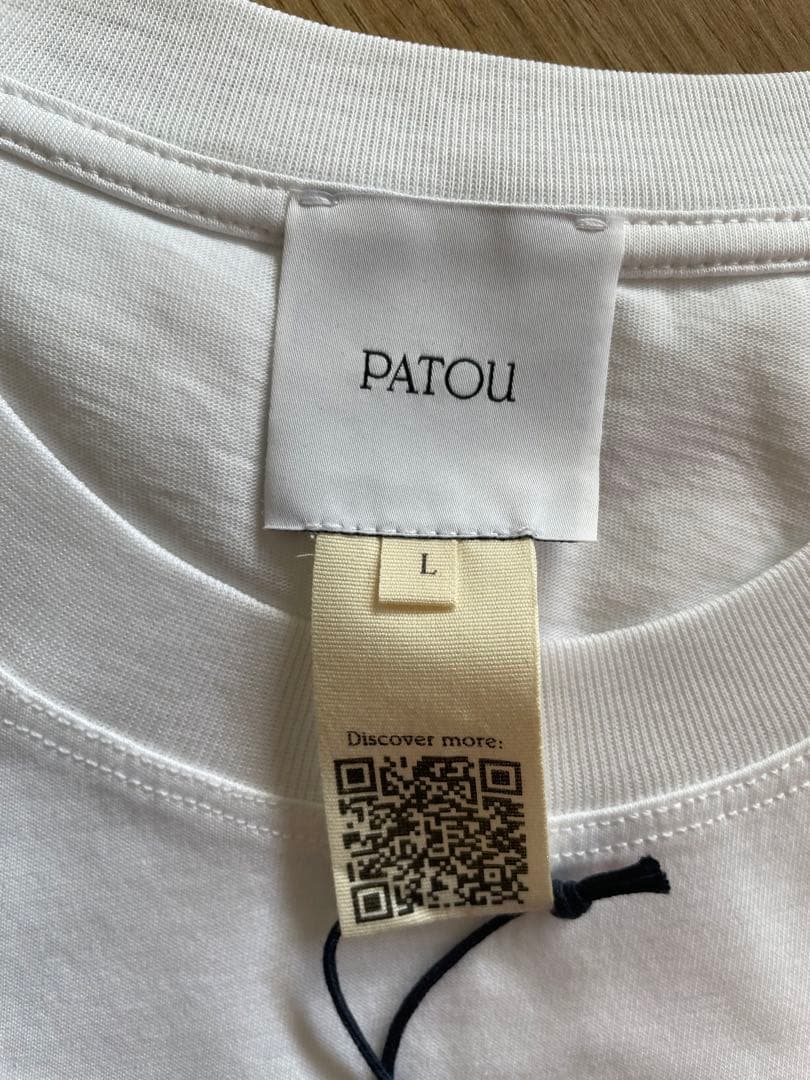 【新品タグ付】 パトゥ　PATOU Tシャツ　白　ロゴ　ティーシャツ